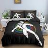 Sport Player King Queen Duvet Cover Skiing Action Bedding Set Teens Adults Extreme Sport Soft Black 2/3pcs Polyester Quilt Cover