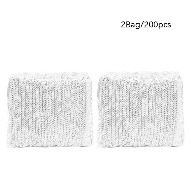 100/200/400PCS Disposable Hair Head Caps Non Woven Dustproof Cap Vacuum Packing Makeup Tool Breathable Shower Bathing Hats