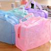 3PC Transparent Waterproof Portable Makeup Bag Toiletry Travel Makeup Cosmetic Wash Toothbrush Pouch Organizer Storage Bag
