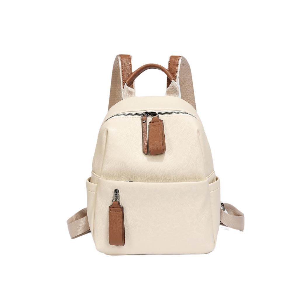 2024 Summer New Niche High-End Fashion Commuting Large-Capacity Backpack for Women, Simple and Sophisticated Travel Backpack