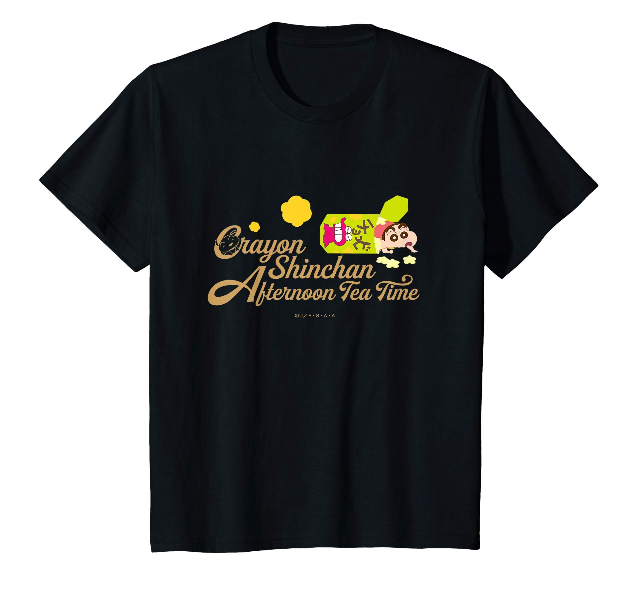 

Kids Crayon Chocobi and Tea Time Shin-chan Shin-chan s T-shirt чёрный