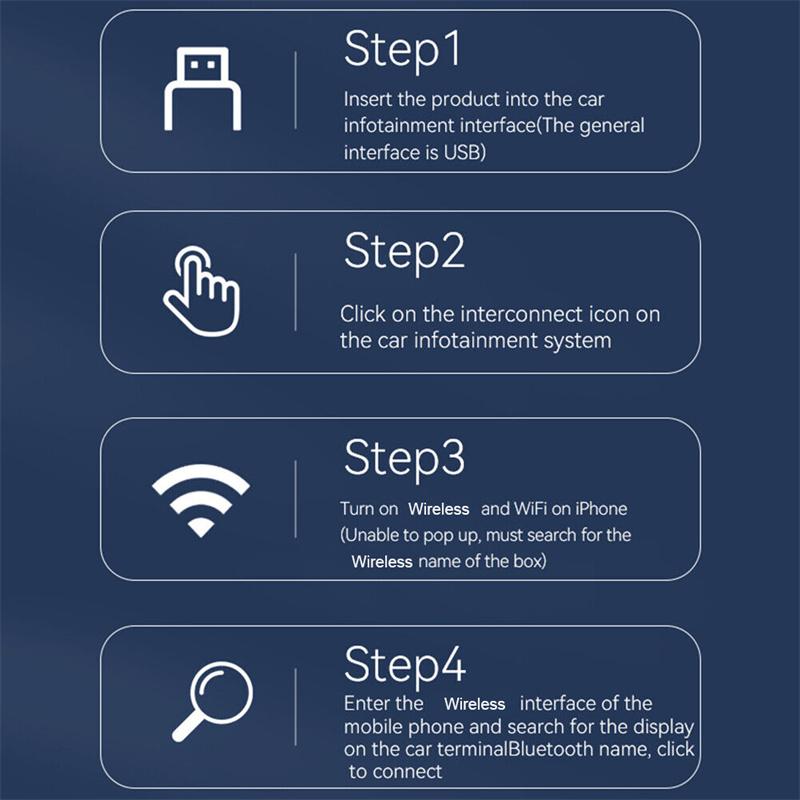 Smart Wireless Carplay Android Auto Adapter Carplay Ai Box Plug&Play Wireless Dongle For Wired Carplay/Andriod Auto Cars