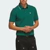 Men's Adidas Originals Golf Clothing Men's Forest Green Polo Collar Moderate