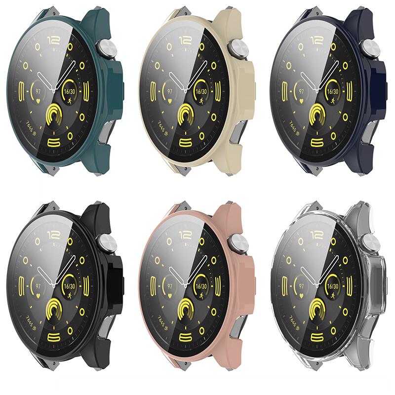 Protective Case for Huawei Watch GT 4 46mm/41mm Accessories Full Coverage Bumper Screen Tempered Protector Gt4 46mm 41mm Cover