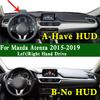 For Mazda Atenza 6 GT 2015- Dashmat Dashboard Cover Trument Panel Protective Pad Dash Mat Anti-Dirt Proof Ornaments