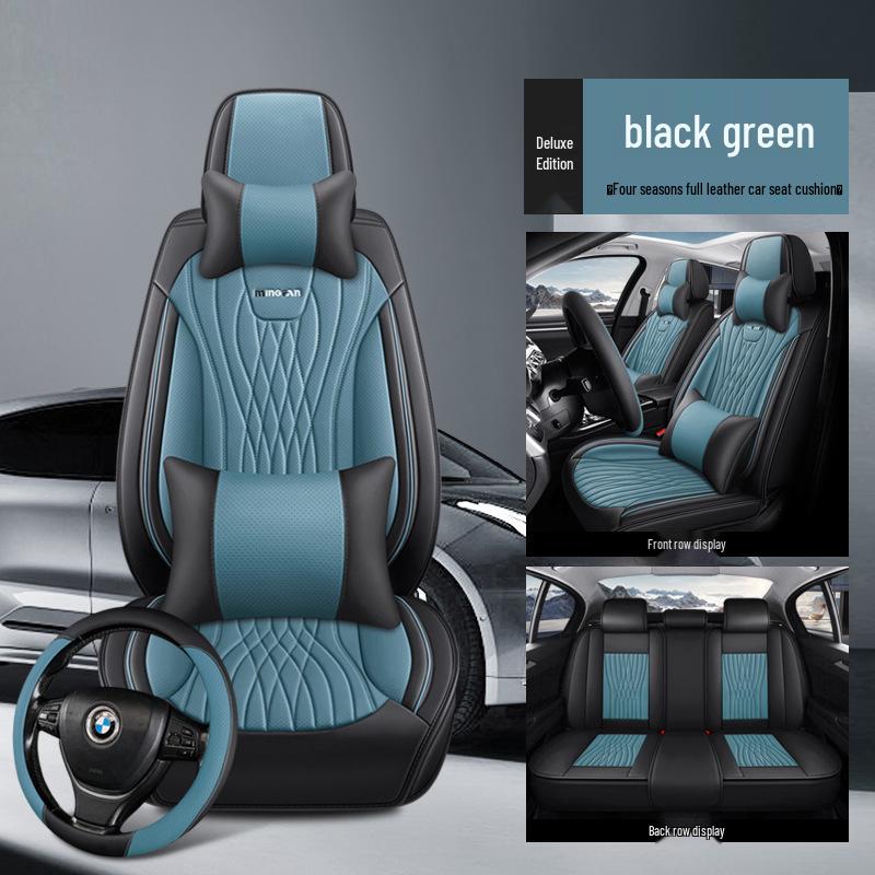 All-Season Full Leather Universal Car Seat Cover Cushion