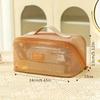 1pc Large Capacity Nylon Mesh Transparent Cosmetic Bag, Multi-Functional Travel Pillow Case, Lightweight Toiletry Pouch for Women
