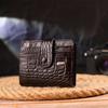 Интересный мужской кошелек из натуральной кожи с тиснением под крокодила CANPELLINI Purse 21689 Коричневый