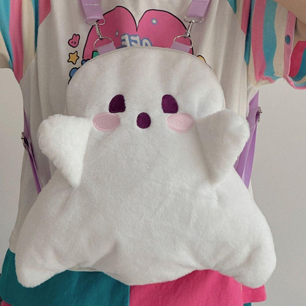Cartoon Plush Backpack Large Capacity Kindergarten School Bag Simple Kids Pack  Travel