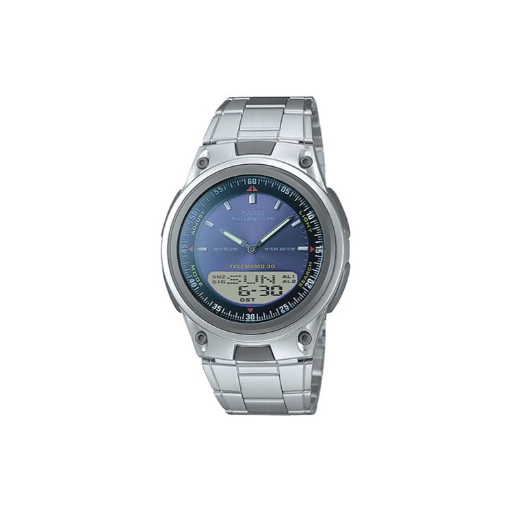 

Casio Youth Series Round Dual Display Ten Year Power Pointer Digital Multifunction Quartz Movement Stainless Steel Band Men Watches Blue AW-80D-2A2021 Blue Dial
