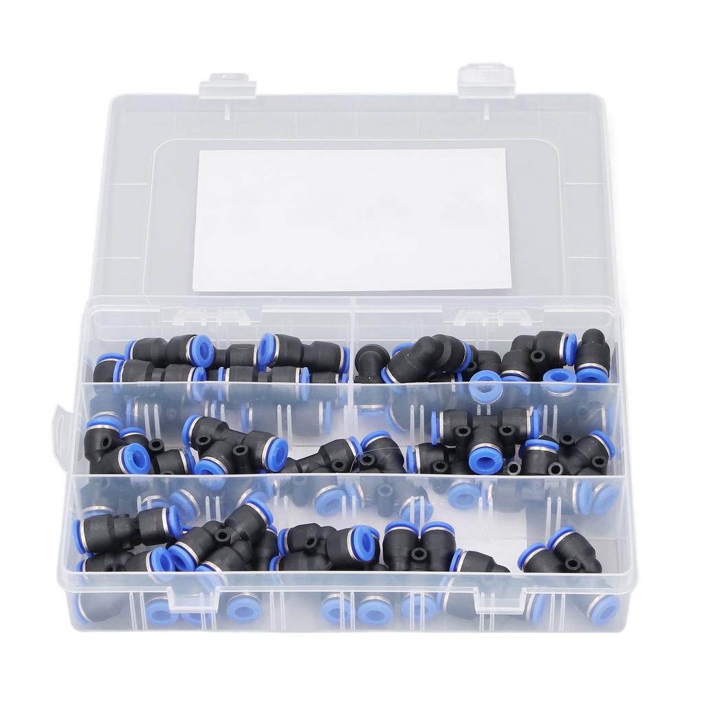 Set 40 Piese Fitinguri Pneumatice Push to Connect Racorduri Splitter Tee Cot Conectori Drepți