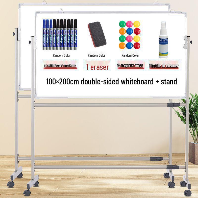 Mobiler zweiseitiger magnetischer Whiteboard-Ständer für Zuhause, Büro oder den Unterricht