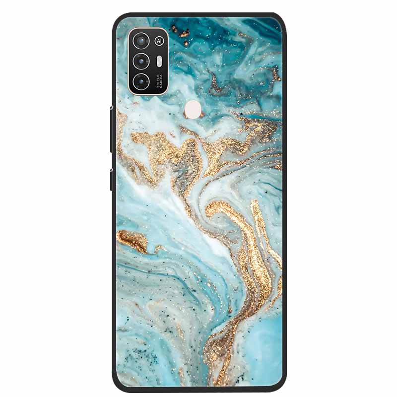 For ZTE Blade A52 / A52 Lite Case A72 4G 5G Marble Soft TPU Silicone Phone Cover for ZTE Blade A52Lite Bumper Shockproof Shell