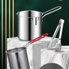 304 Stainless Steel Deep Fryer with Frying Basket Multifunction Small Pot Kitchen Specific Frying Chicken and Other Cooking Tool