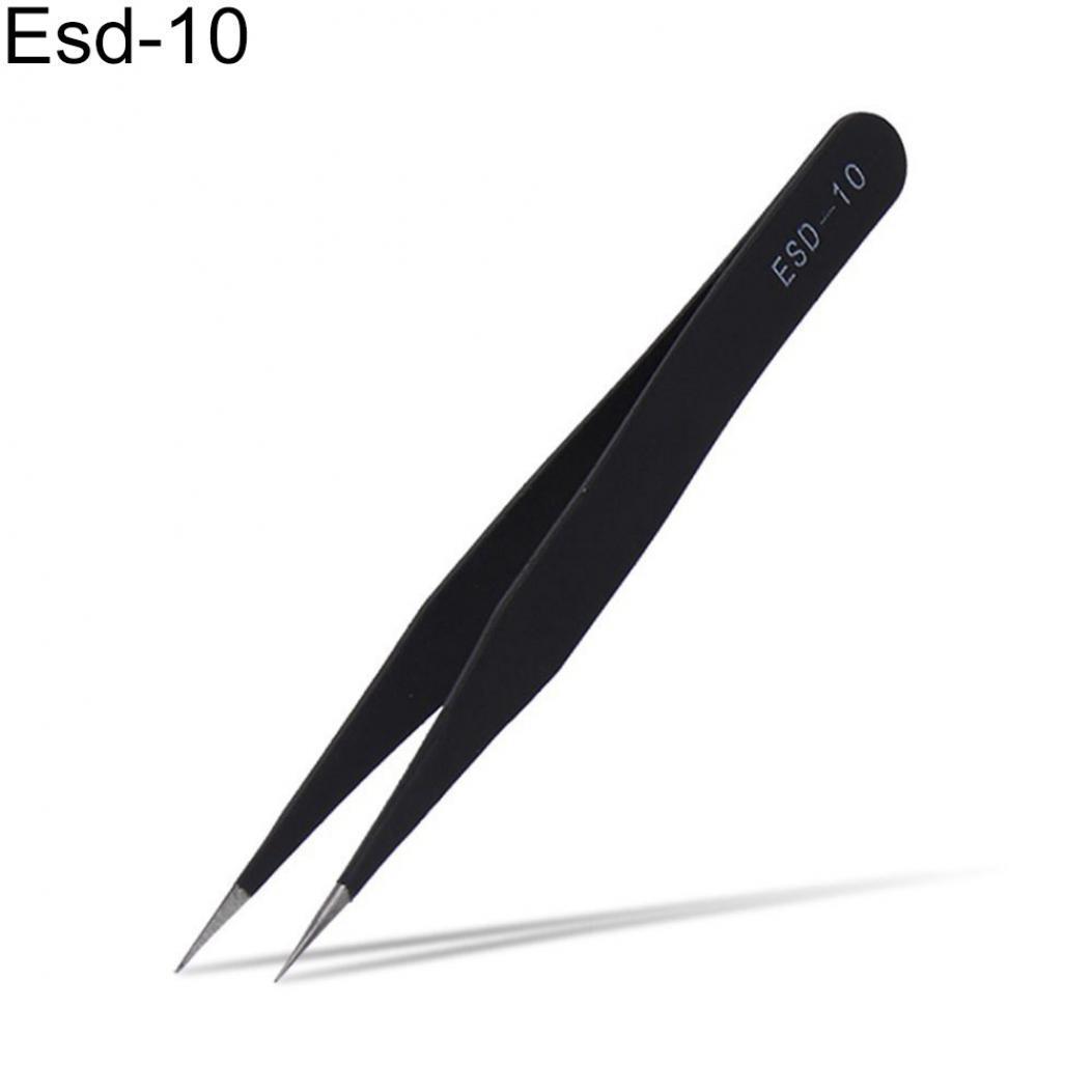 

1 шт. Антистатичний пінцет з нержавіючої сталі, безпечний для електростатичного розряду, інструмент для технічного обслуговування та ремонту 1