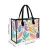 Colorful Leaf Pattern Large Tote Bag Casual Daily Shoulder Handbag for Shopping Travel Outing