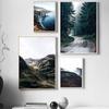 Mountain Coastal Landscape Poster Nordic Decoration Wall Art Print Canvas Painting Decorative Picture Scandinavian Home Decor