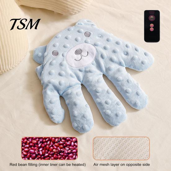 Guante para Bebé con Palma Suave Automático Prevención de Sobresaltos Eléctrico Almohada Eléctrica para Bebés Ayuda para Dormir Recién Nacidos Peluche de Dibujos Animados