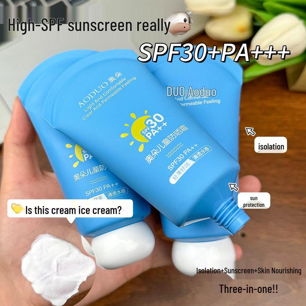 Children's SPF40+ Broad Spectrum Physical Sunscreen for Babies, Suitable for 1 Year and Older