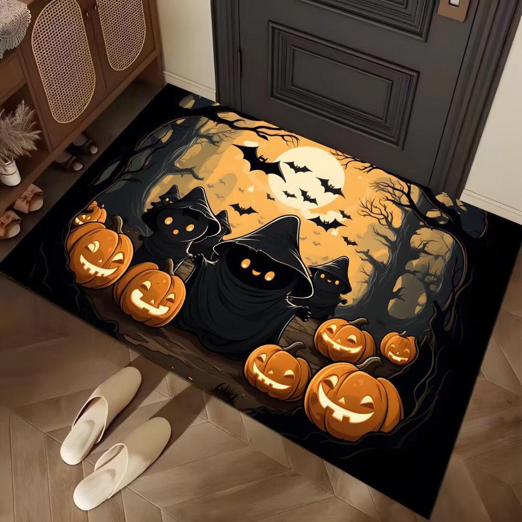 Halloween Themed Water-Absorbent & Dirt-Resistant Diatom Mud Doormat