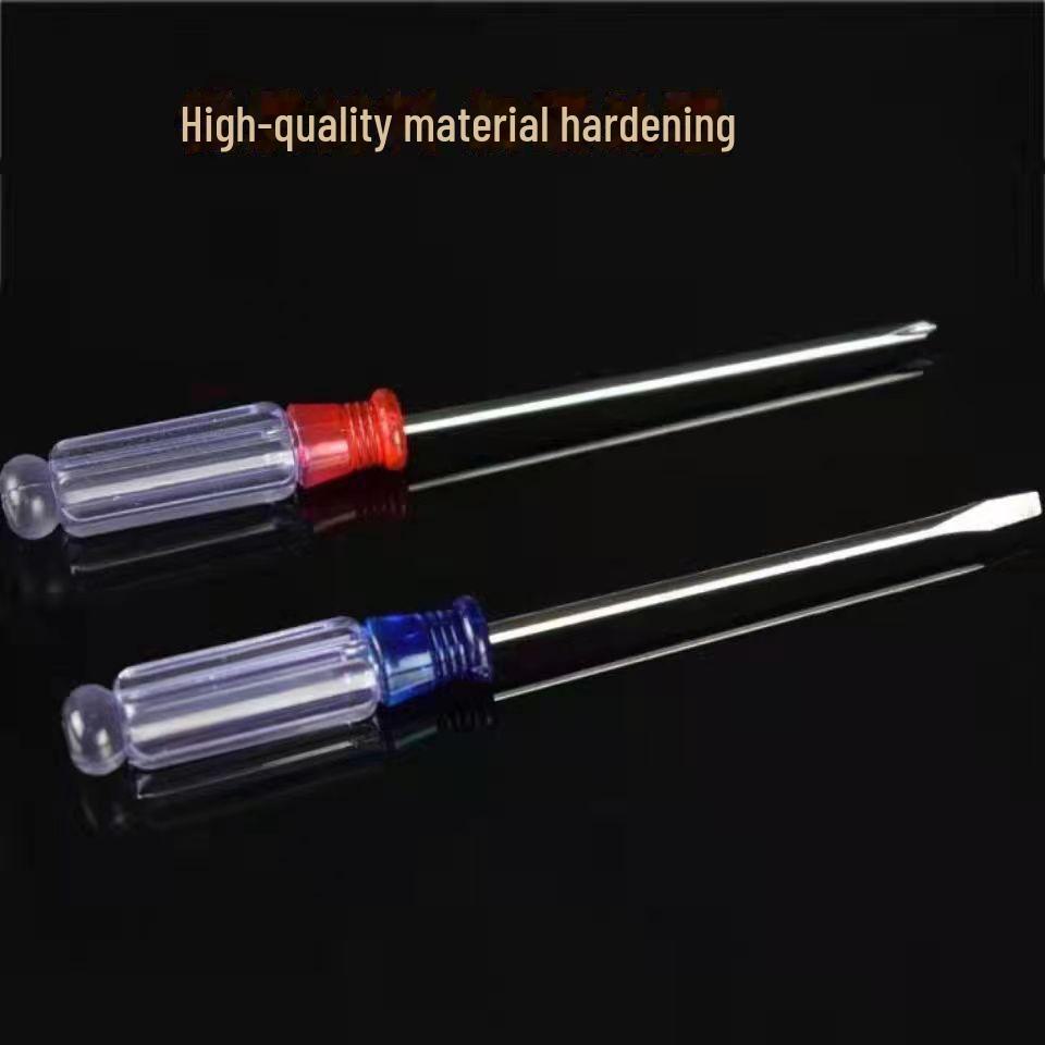 Set de mini șurubelnițe magnetice cu mâner de cristal pentru repararea computerelor - cruce și plată