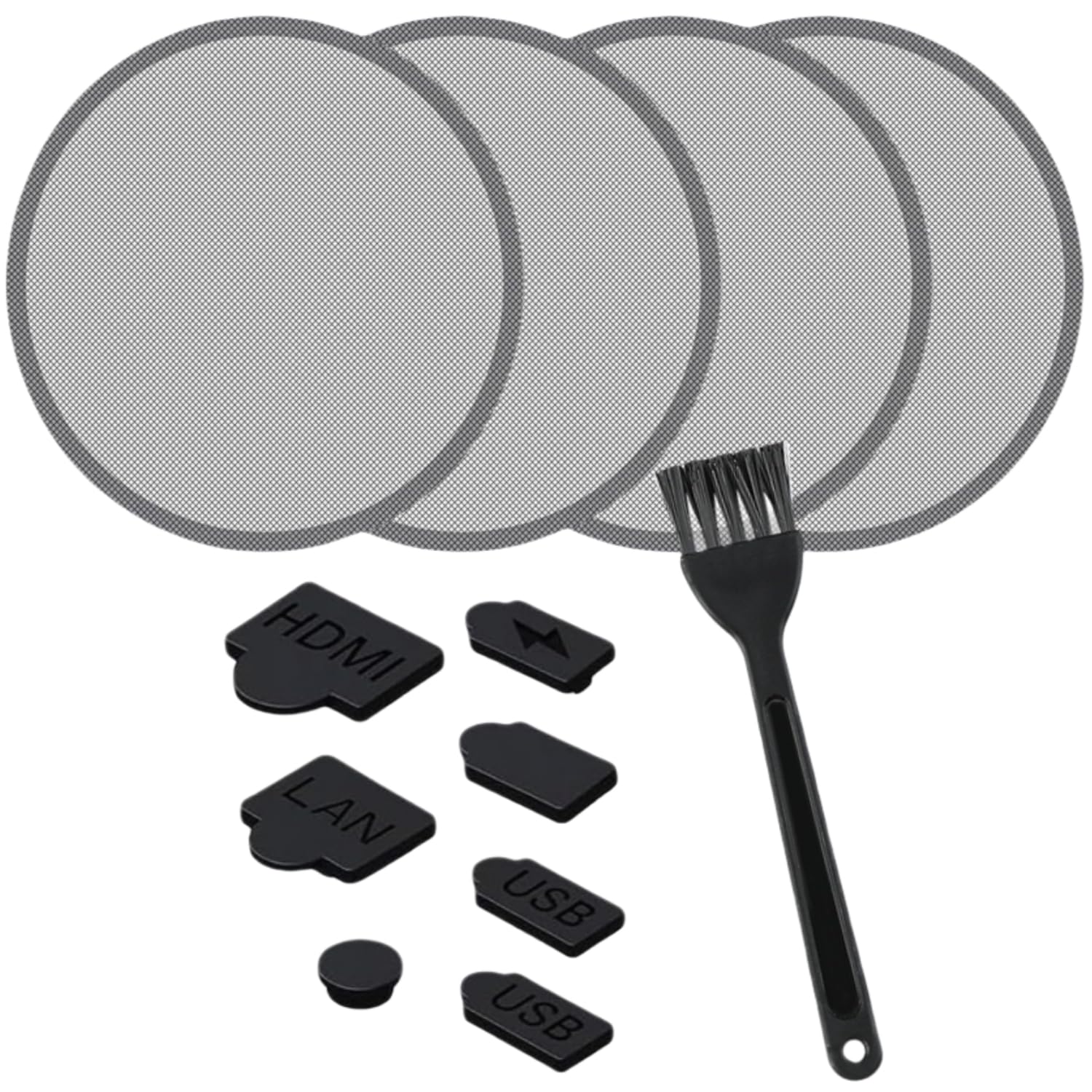 

mmxxqq PS5 Fan Dust Screen Heat Dissipation Ventilation Set of 1 Silicone Dust Plug for PS5 Pro 4, & Slim.