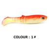 5PCS 8cm/6g T-tail Bait Worm Soft Lures Fishing Swimbait T-tail Wobblers  Carp