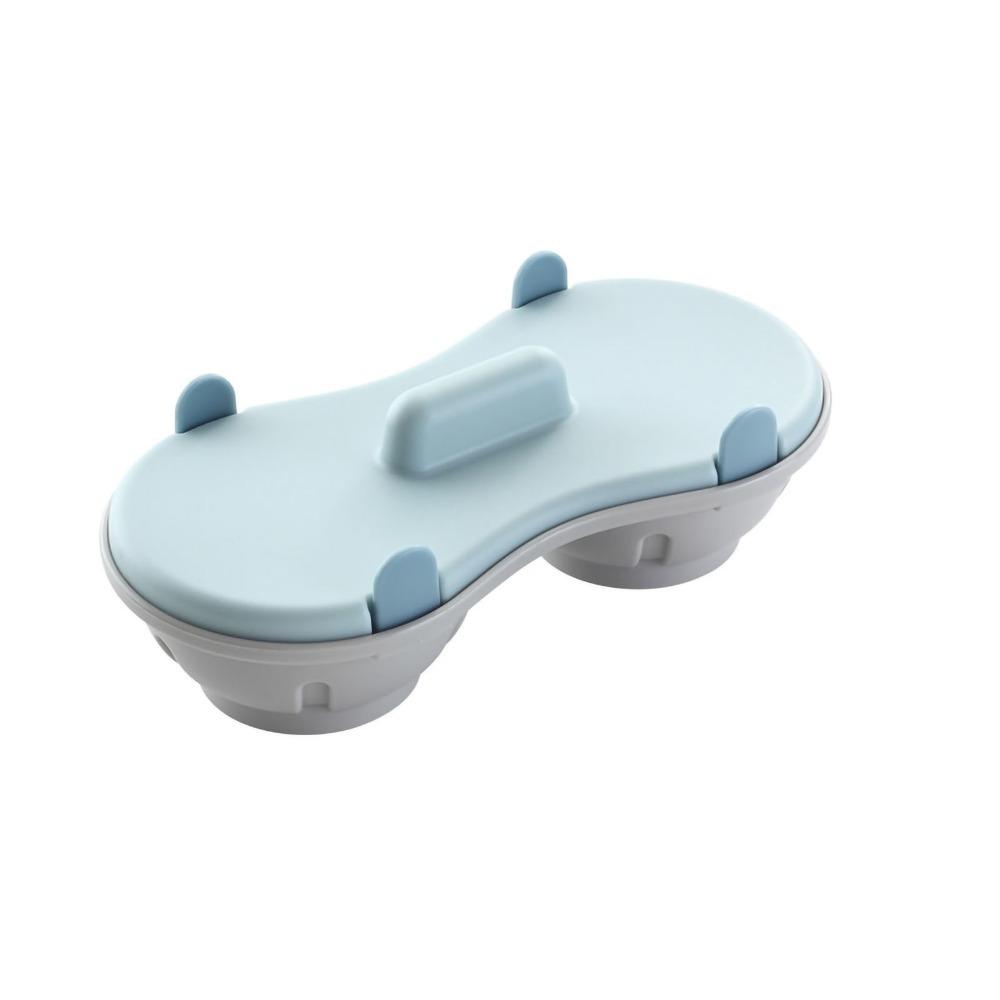 Double Cavity Egg Cooking Gadget Blue Orange Poached Egg Cup Practical Egg Poacher Breakfast