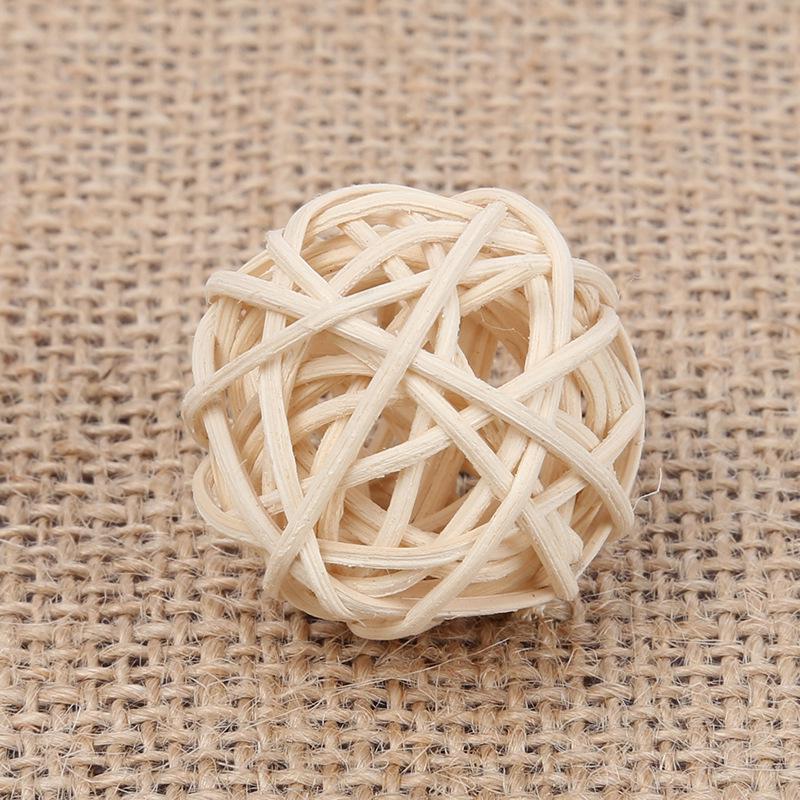 5CM White Scented Rattan Ball   Natural Plant Handmade Decoration Ball