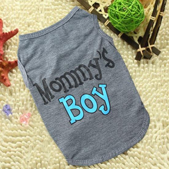 Pet Tops Letter Printing Breathable Polyester Fashion Puppy Vest for Summer