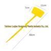 Large Thickened Plastic Ground Stake with Fan-shaped Marking Label for Gardening