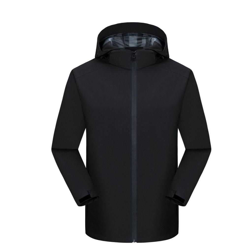 Personalized Windproof 3-in-1 Jacket: Solid Color, Custom Logo, Unisex Design, Thick Workwear