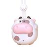 Cartoon Animal Hanging Neck Fan with Lanyard Battery Powered Bladeless USB Rechargeable Handheld Personal Neck Fan Cute
