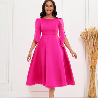Abito da sera da donna alla moda e di alta qualità, elegante e grazioso abito da commercio estero con ampia gonna a ruota per feste