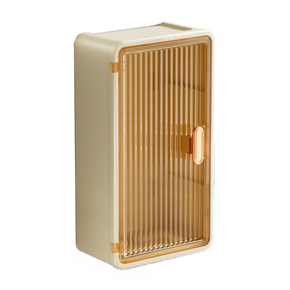 

Пластиковый держатель для хранения косметики, большая емкость, выдвижная коробка для салфеток, ящик для хранения в ванной комнате для дома Beige-style A