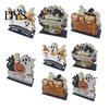 Seasonal Tabletop Ornament Halloween Wooden Napkin Holder, Ghost Pumpkin Decorative Tissue Dispenser, Festive Desktop Decoration Paper Storage