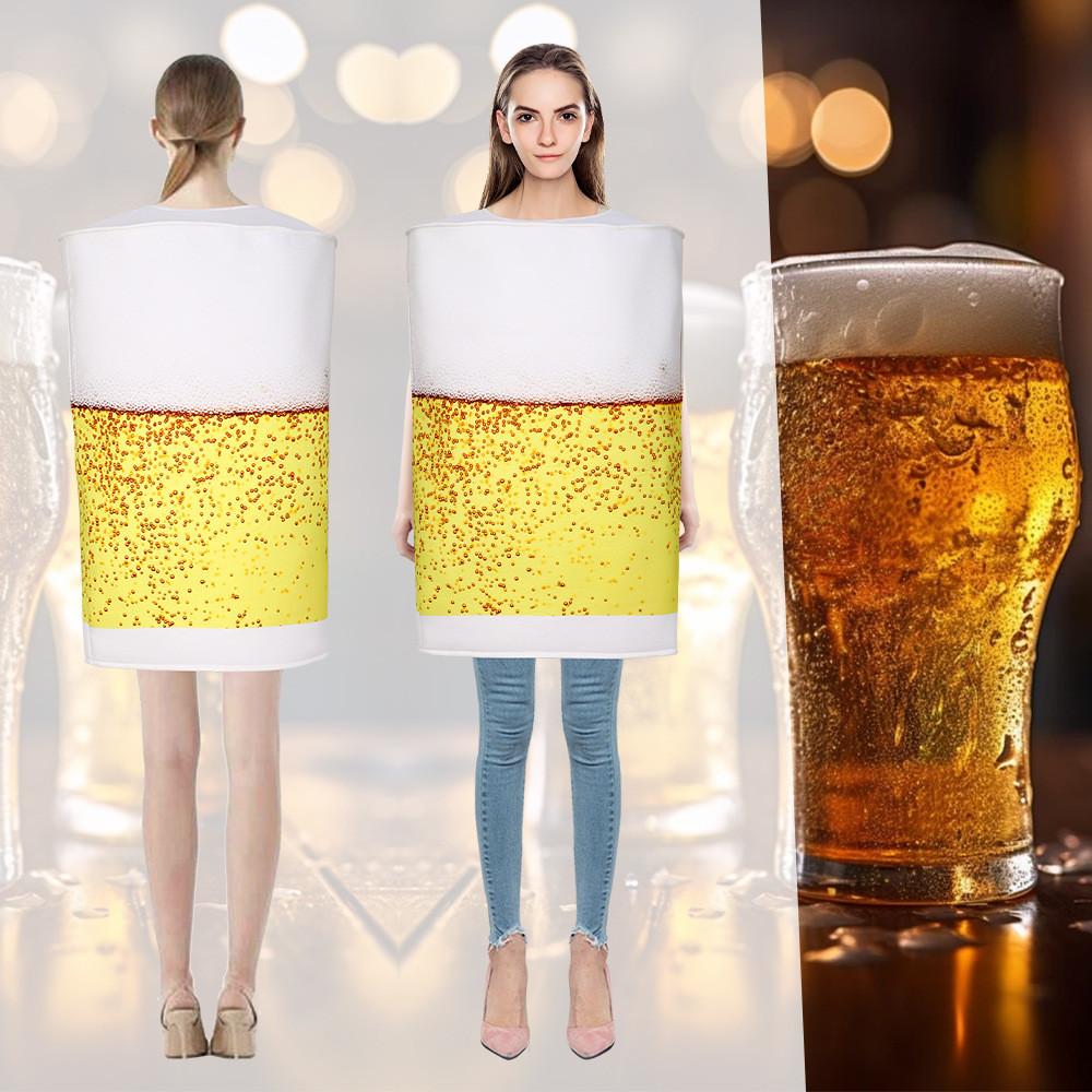Beer Mug Cosplay Costume Adult Halloween Party Stage Performance Fashion Gift