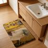 Gustav Klimt The Kiss Soft Hallway Carpet Non-Slip Laundry Room Mat Laundry Decor Balcony Child Living Room Toilet Rug