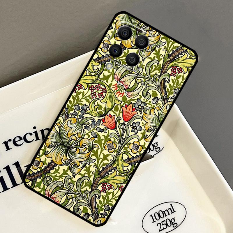 William Morris Lodden Case For Samsung Galaxy M15 M55 M12 M13 M14 M54 M23 M16 M11 M21 M31 M20 M34 M52 M32 M36 M56