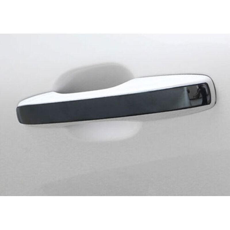 Black Steel Exterior Outside Door Handle Cover Trim Fit For Volvo XC60 2018~2022