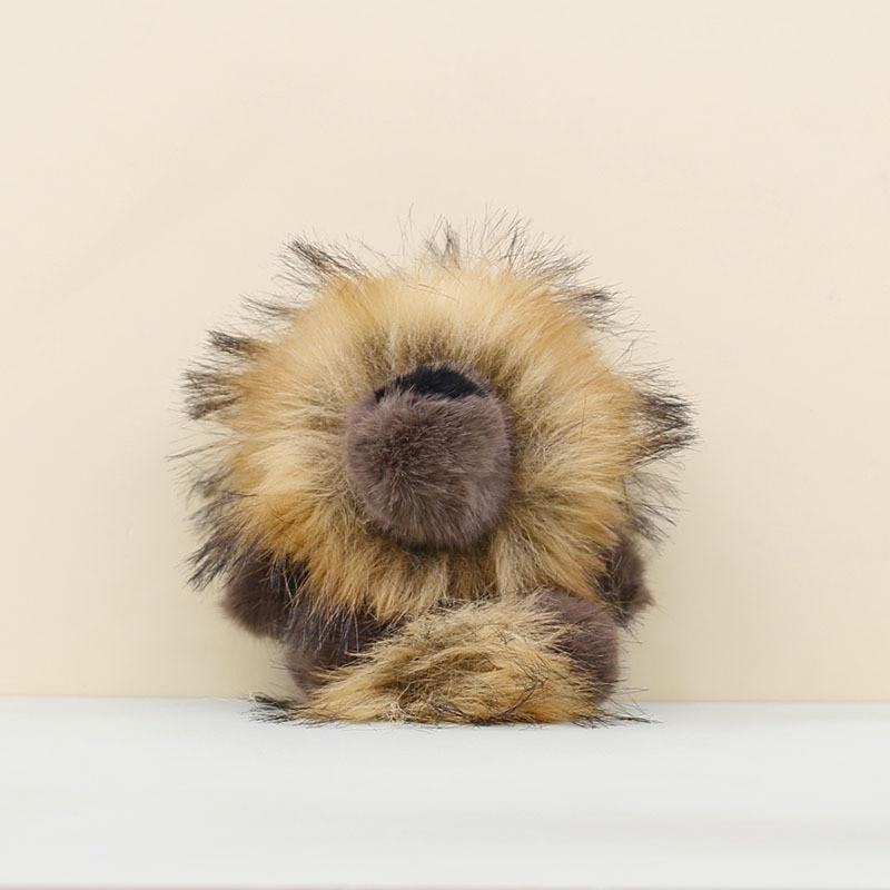Lion Stuffed Plush Animal Pp Cotton Soft Charm Toy For Kids School Bag Decor
