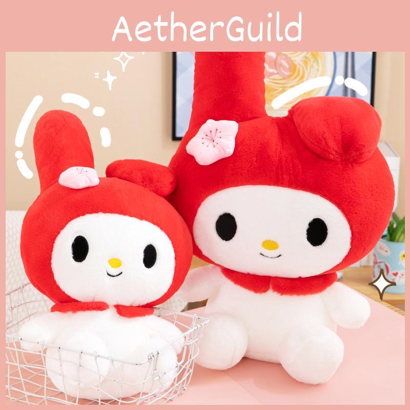 Adorable Red Melody Plush Toy Doll With Soft Pp Cotton Filling For Collectors