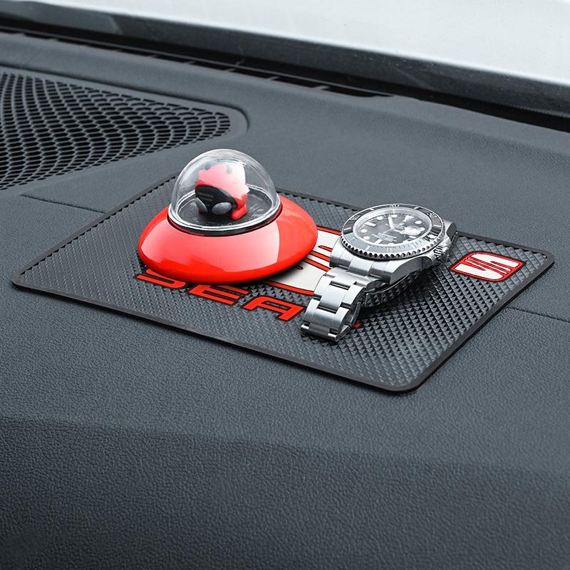 Car Anti Slip Pad Phone Holder Non-Slip Mat Car Stlying For SEAT Leon FR Altea Ibiza Toledo Cordoba Alhambra Arona Exeo