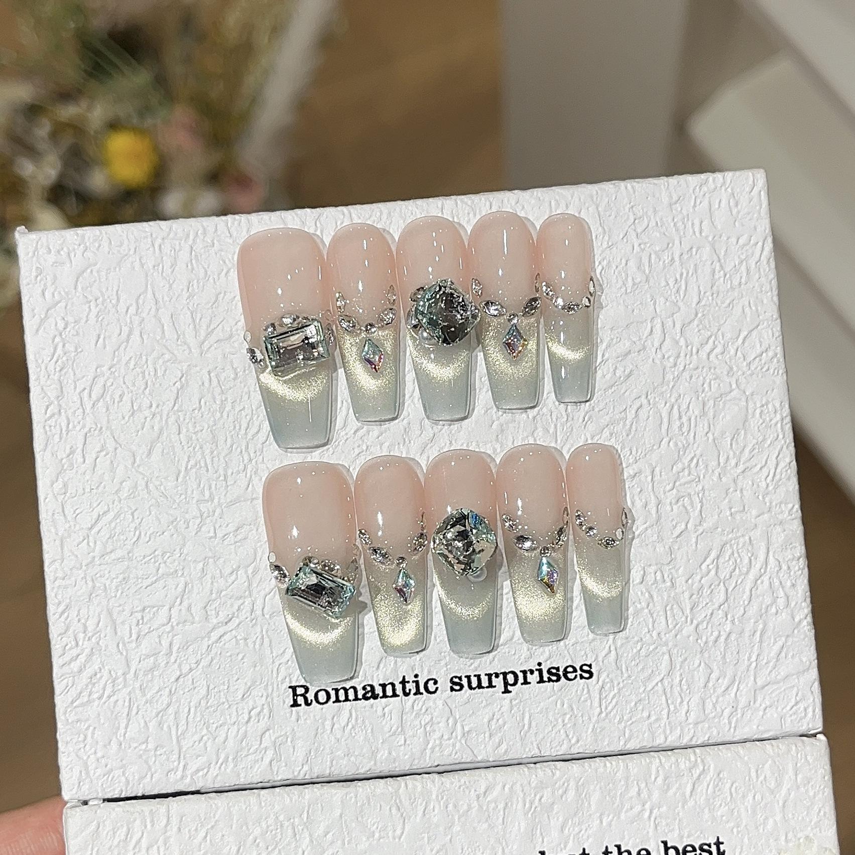 

Мятно-конфетный весенне-летний яркий синий цвет, усиление улыбки, французский кошачий глаз, высококачественная броня K9 Drill Wear L