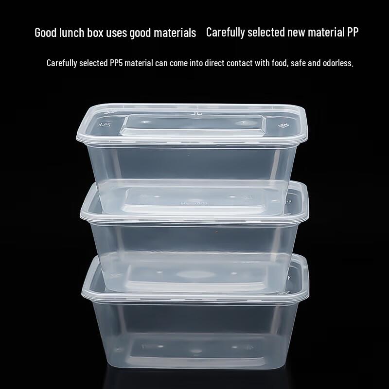 Einweg Rechteckige Mitnahme-Lebensmittelbehälter