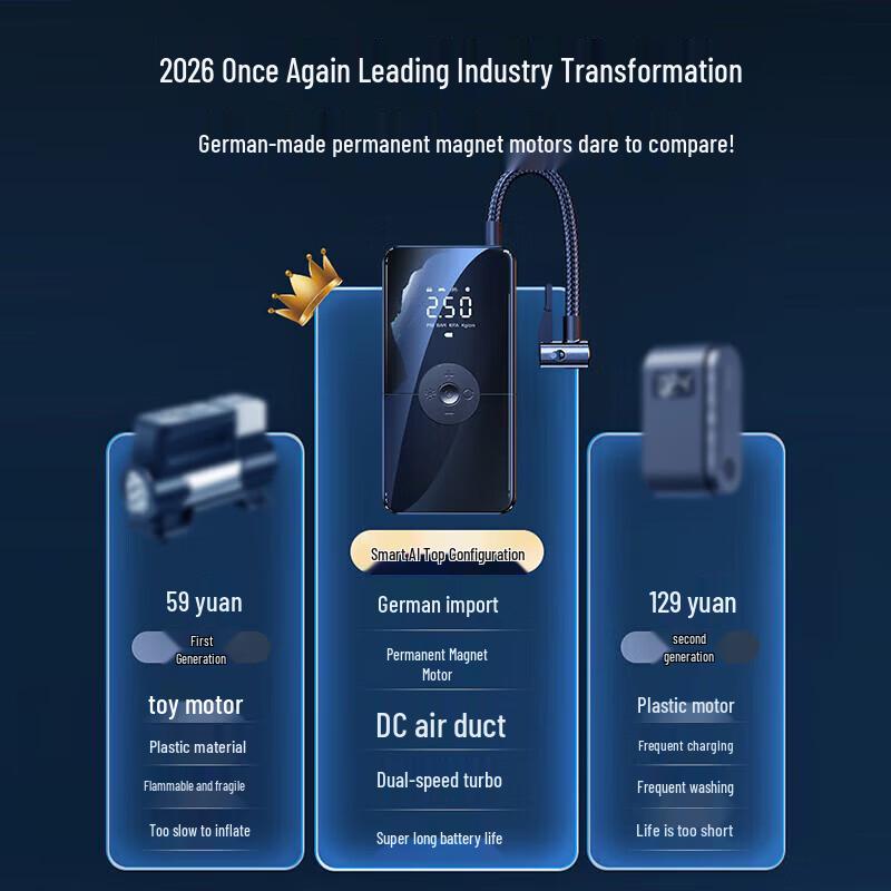 LINGCHEN Portable Digital Tire Inflator