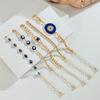 Bohemian Personality Devil's Eye Bracelet, Design Sense, Diamond-set Dripping Eye Bracelet Set, Women