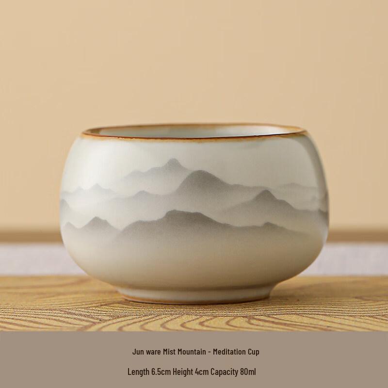 Ru Kiln Blue & White Puerh Tea Cups