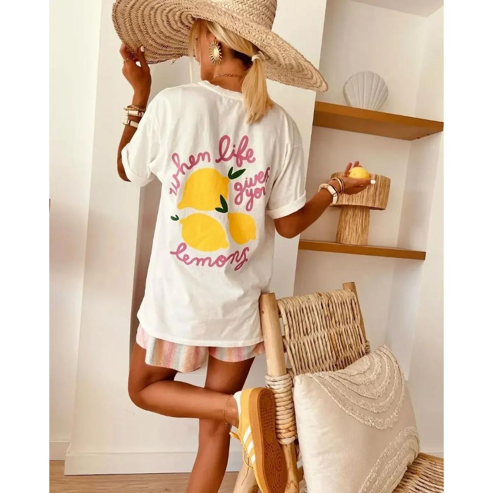Oversized T-Shirt Hip Hop Women T Shirt Clothes Kanji Print Tshirt Short Sleeve Loose Streetwear Harajuku Tops Y2k Tees