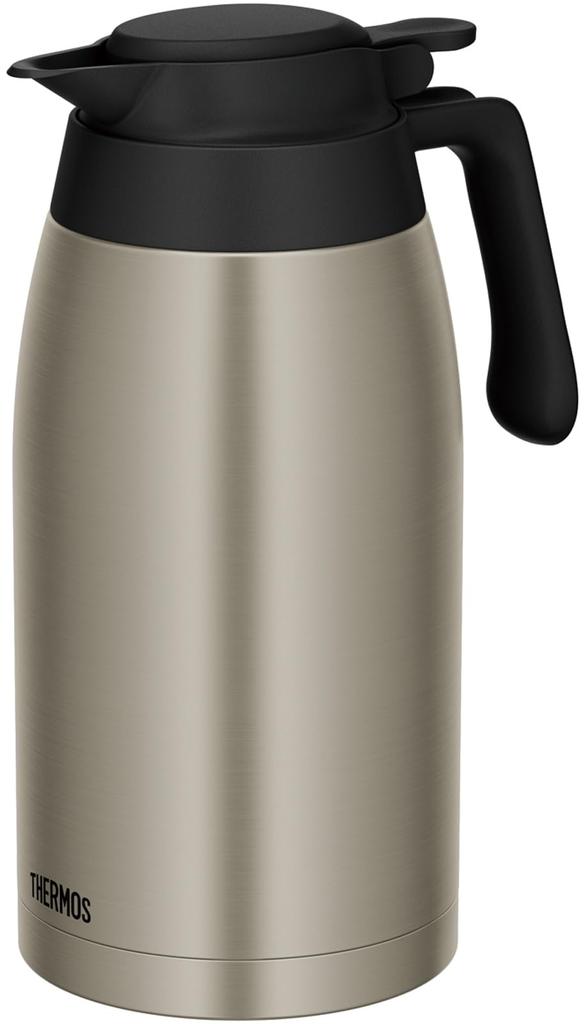 Thermos Stainless Steel Insulated Tabletop Keeps Food Hot or S Pot, 2.0L, Pot, Cold, TTG-2000